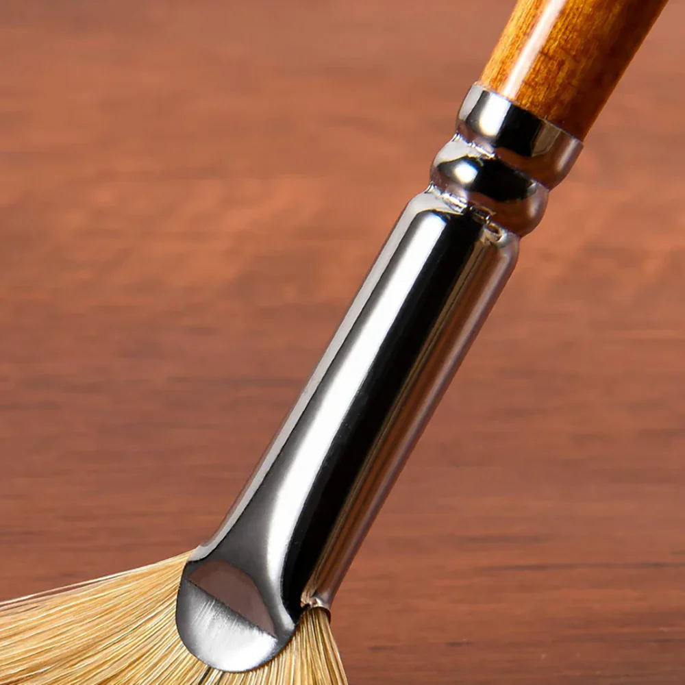 Fuumuui 6pcs Professional Natural Hog Hair Oil Brushes - Image 5