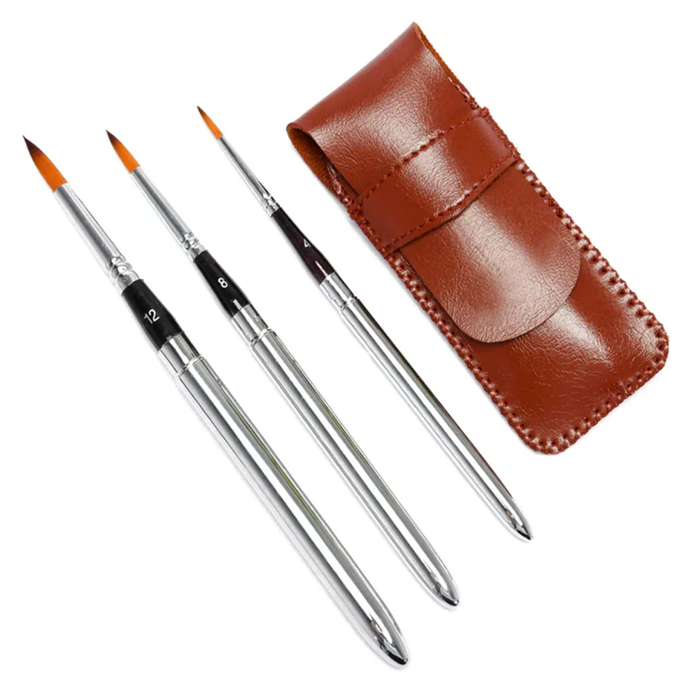 Fuumuui 3pcs Nylon Travel Watercolor Brushes - Image 3