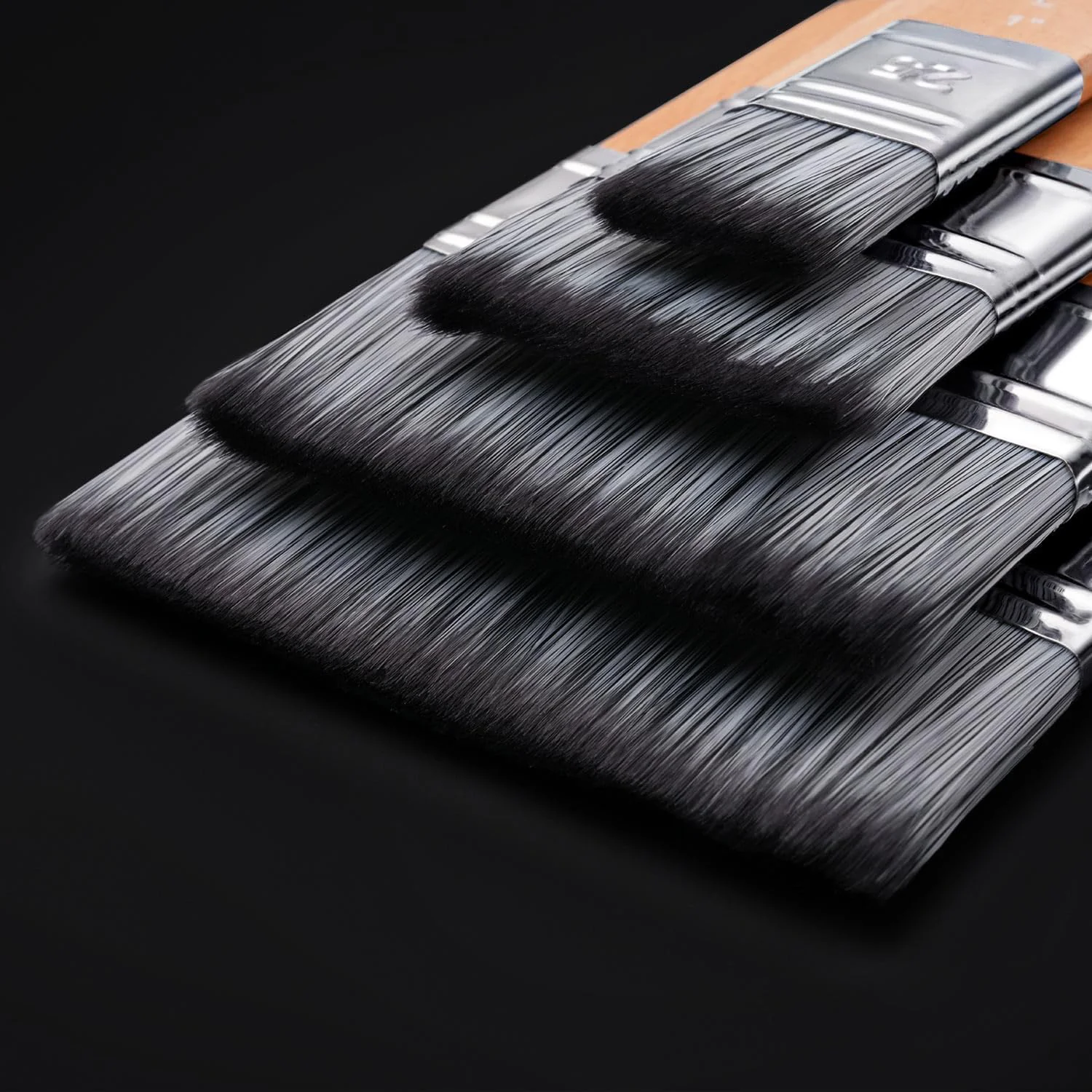 Fuumuui 4pcs Flat Paddle Paint Brush Set - Image 3