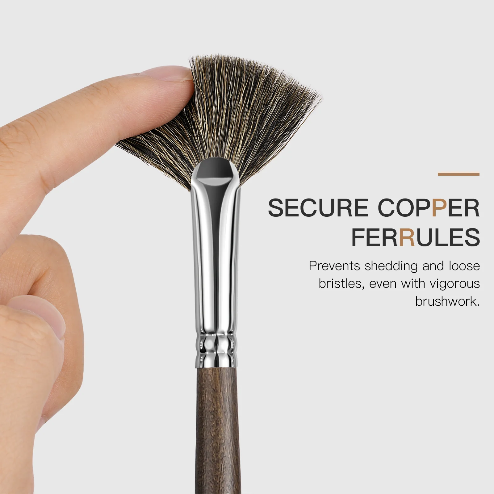 Fuumuui Oil Paint Brush Set - 15 Pieces Professional Natural Badger Hair Paint Brushes, Artist Paint Brush Set for Canvas Painting Acylic with Palette Knife - Image 5